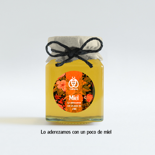 طرح اولیه لیبل مواد غذایی عسل meal/ اسپانیا مادرید